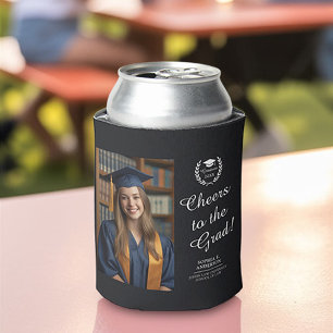Porta-lata Emblema de Graduação de Duas Fotografias Personali