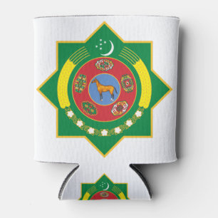 Porta-lata emblema do Turkmenistão