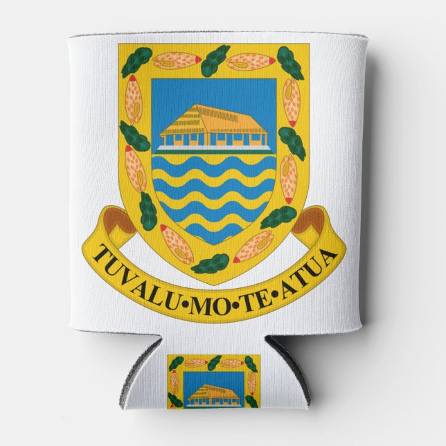Porta-lata emblema tuvalu (Frente)