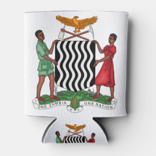 Porta-lata emblema zâmbia