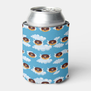 Porta-lata Emoji de Humor de Comida de Donut de Chocolate