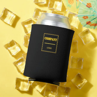 Porta-lata Empresa Personalizada Preta Moderna Personalizada
