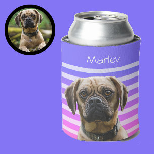 Porta-lata Enchimento de meia cachorro roxo foto fofo abaixo