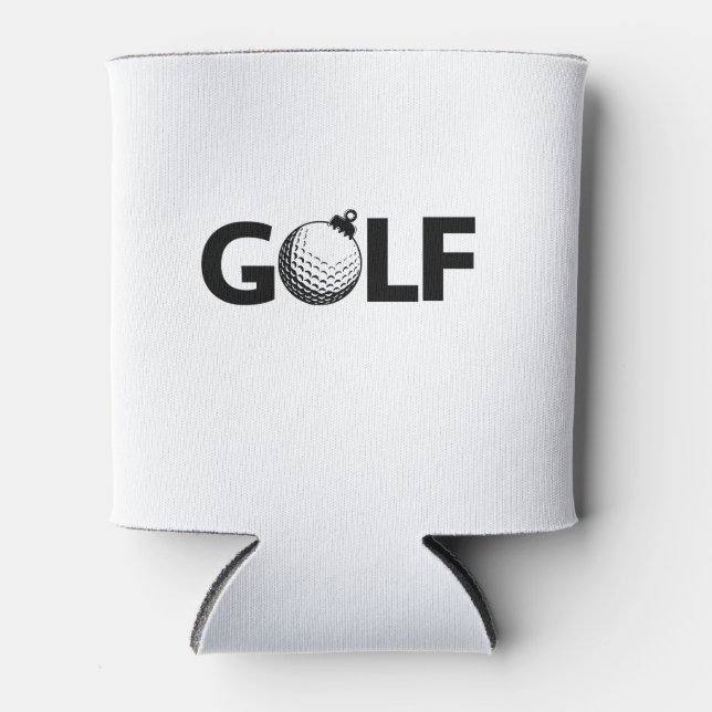 Porta-lata Enfeite de Golfe de Natal Clássico (Frente)