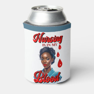 Porta-lata Enfermeira bonita Pinup está no meu sangue