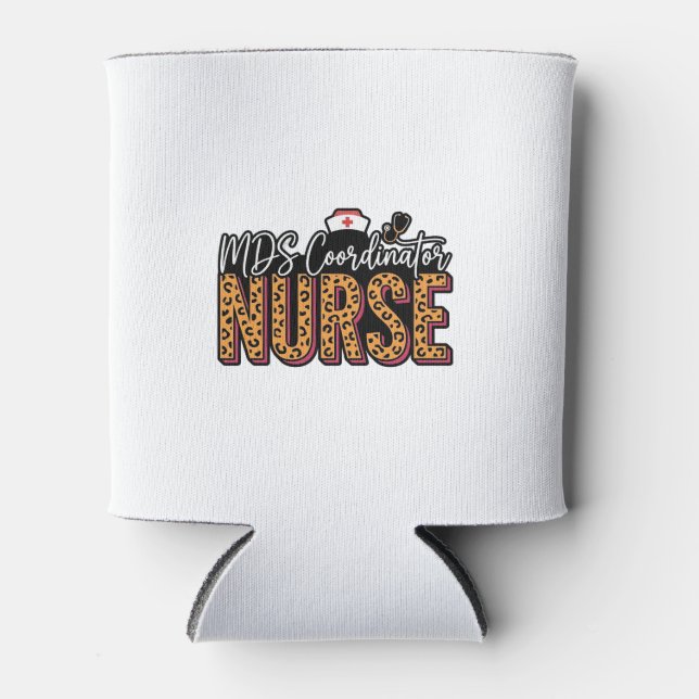 Porta-lata Enfermeira Coordenadora de MDS Camisa com Design d (Frente)