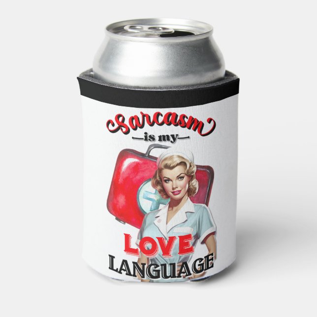 Porta-lata Enfermeira Cuja Linguagem Pinup_ Love (Can Back)