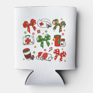 Porta-lata Enfermeira de Natal Enfermeira de Arco Coquette -