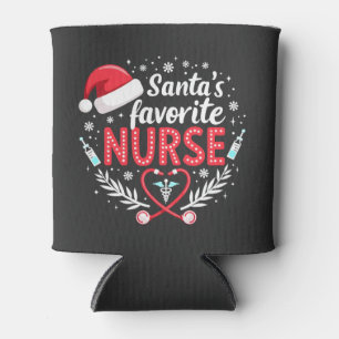 Porta-lata Enfermeira de Natal favorita dos papais noeis