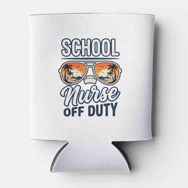 Porta-lata Enfermeira Escolar Fora de Serviço Camisa de Óculo (Frente)
