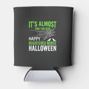 Porta-lata Enfermeira Registrada Halloween Teia de Aranha e C
