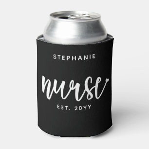 Porta-lata Enfermeiro Personalizado Enfermeiro Est Typografia