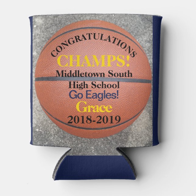 Porta-lata Enfriador de jogador de equipe de basquete (Frente)