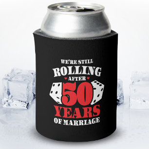 Porta-lata Engraçado 50 anos - Casais casados 50 anos