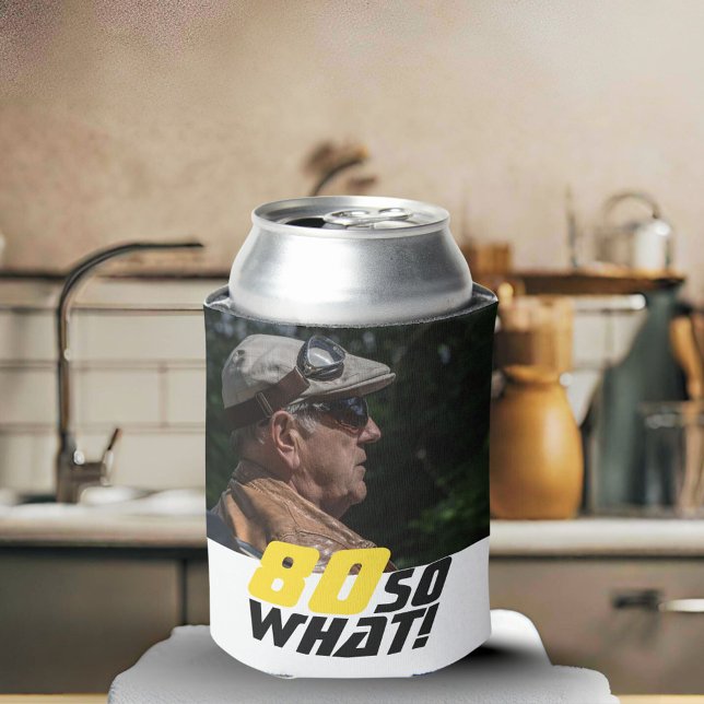 Porta-lata Engraçado 80, então, que 80 de Foto de Aniversário (Criador carregado)