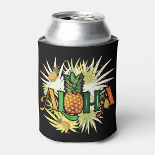 Porta-lata Engraçado Aloha Pineapple Hawaiian Summer Gift