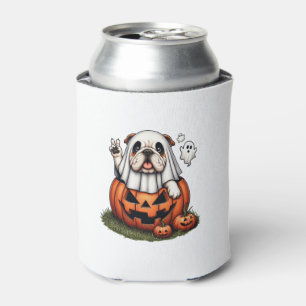 Porta-lata Engraçado Buldogue Fantasma Boo Halloween Mulheres