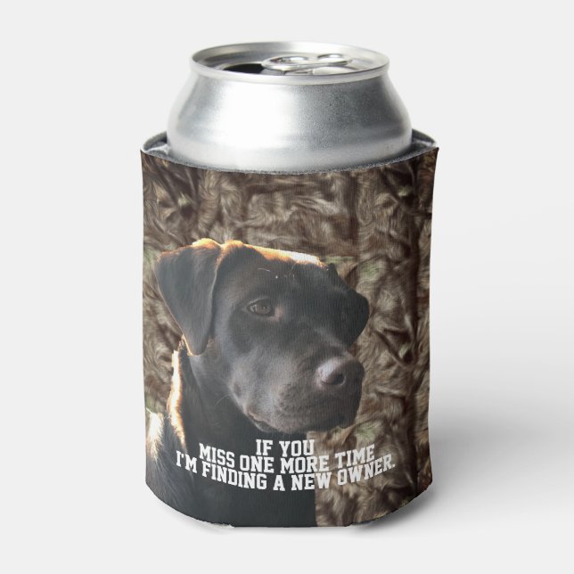 Porta-lata Engraçado Camo Pato caçando cerveja de chocolate (Can Front)