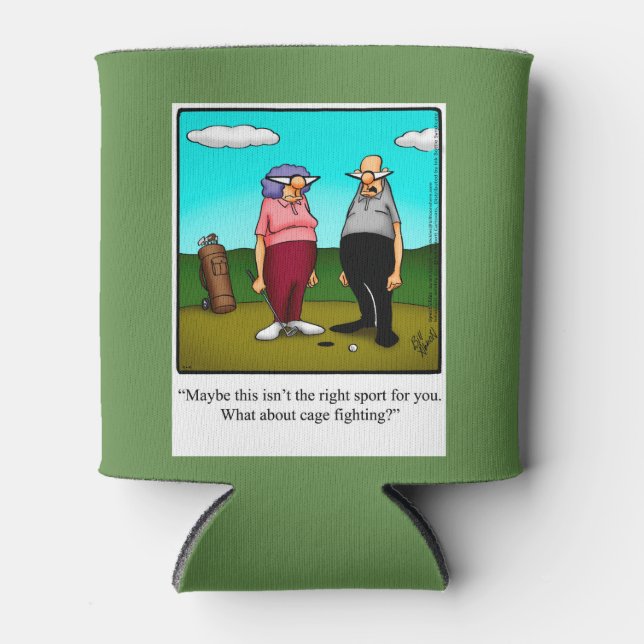 Porta-lata Engraçado Golf Humor Beer Cozy (Frente)