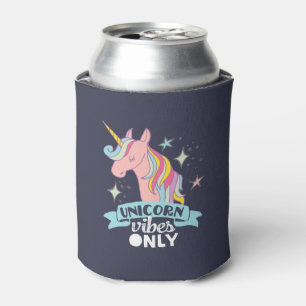 Porta-lata Engraçado Humor Unicorn Vibe Apenas