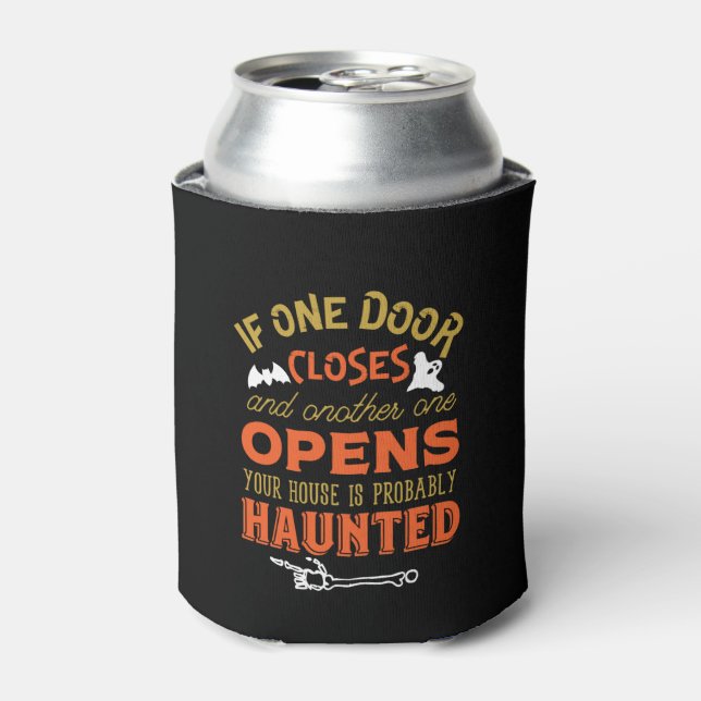 Porta-lata Engraçado Hunny House Inspirational Cote Halloween (Can Front)