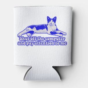 Porta-lata Engraçado meme de gato ranzinza para donos de gato