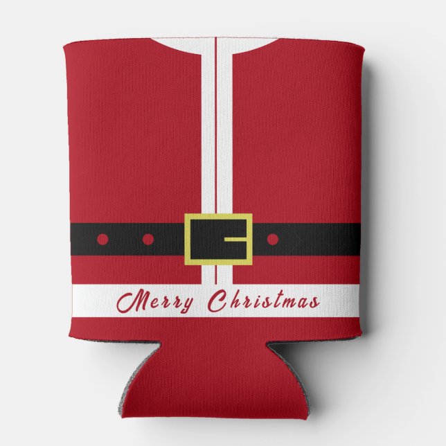 Porta-lata Engraçado Natal pode refrescar o Papai Noel (Traseira)