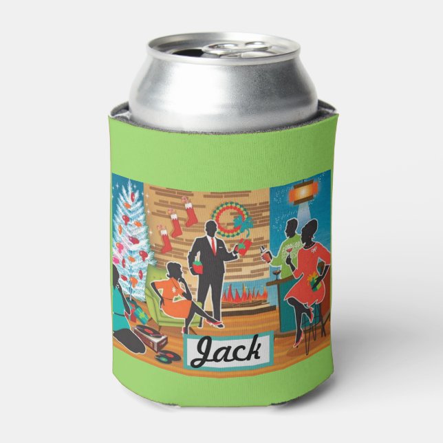 Porta-lata Engraçado Natal, Prende seu nome Beer (Can Front)