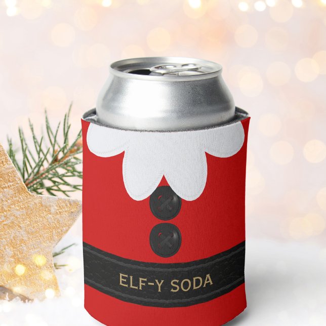 Porta-lata Engraçado Natal Red Elf Soda Natal Mais Legal (Fun can cooler for Christmas in July (or the one in december))