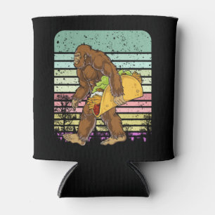 Porta-lata Engraçado Pé Grande Segurando Um Taco