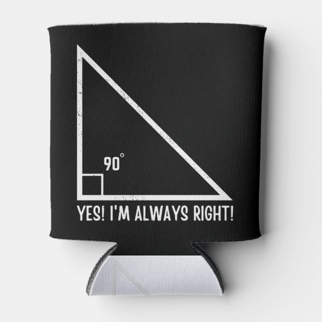 Porta-lata Engraçado Professor de Matemática/Matemática (Frente)