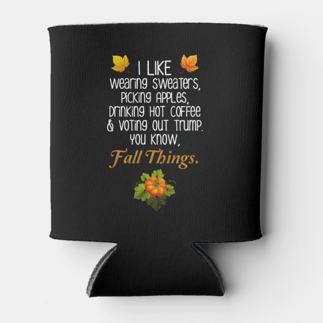 Porta-lata Engraçado Queda 2020 Novembro Eleições Anti-Trump (Frente)