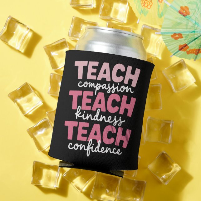 Porta-lata Ensine Educação para a Vida de Professores Fofos I (Verão in situ)