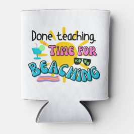 Porta-lata Ensino acabado. Tempo para Beaching com Sunshine