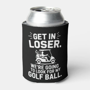 Porta-lata Entre Perdedor Carrinho de Golfe Procure Minha Bol