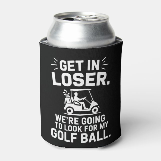 Porta-lata Entre Perdedor Carrinho de Golfe Procure Minha Bol (Can Front)