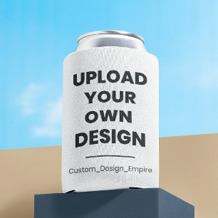 Porta-lata Envie Seu Próprio Design Aqui Modelo Personaliza