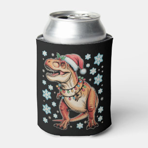 Porta-lata Época de Férias de Natal do Dinossauro T Rex