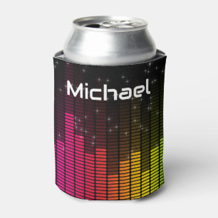 Porta-lata Equalizador Luzes de Disco Volume da Música Person