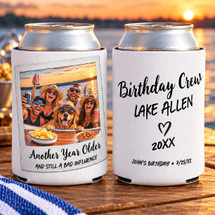 Porta-lata Equipe de Aniversário Divertida Foto Personalizada