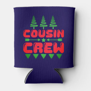 Porta-lata Equipe de Primos Natal Família Design Combinando -