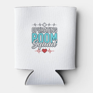 Porta-lata Equipe de Sala de Operações Camisa da Equipe Cirúr
