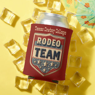 Porta-lata Equipe do Rodeo Ocidental Emblem Personalizar Equi