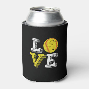 Porta-lata Equipe e treinador do Vintage Retro Love Softball 