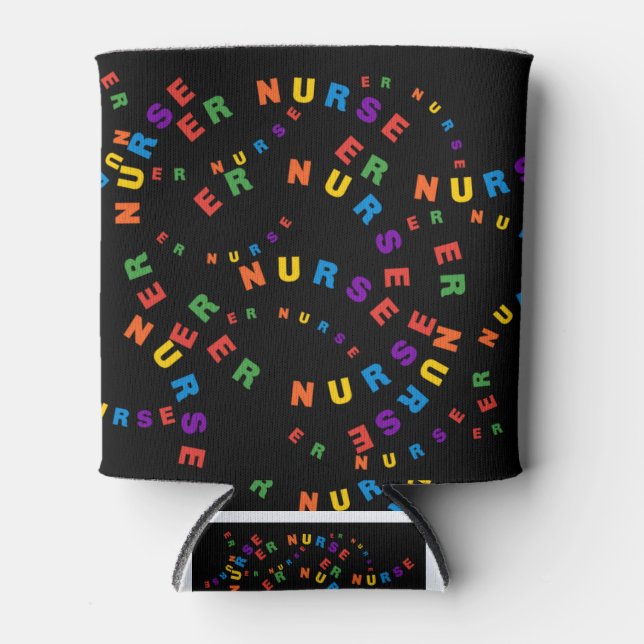 Porta-lata ER Nurse Black (Frente)