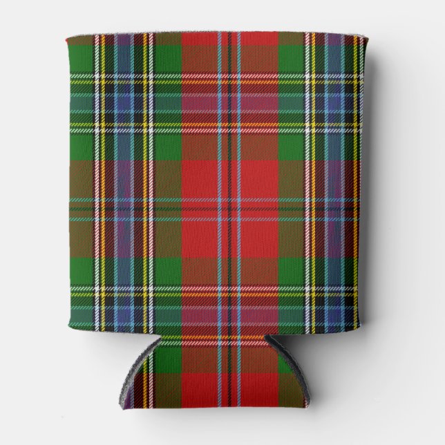 Porta-lata Escocês Clan MacLean da Xadrez Duart Tartan (Frente)
