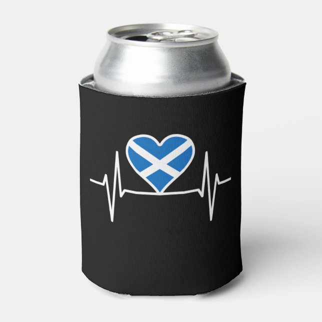 Porta-lata Escócia - Scotland Flag Heartbeat (Can Front)