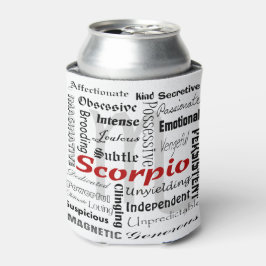 Porta-lata Escorpião Astrologia Horoscópio Zodiac Traços Cola