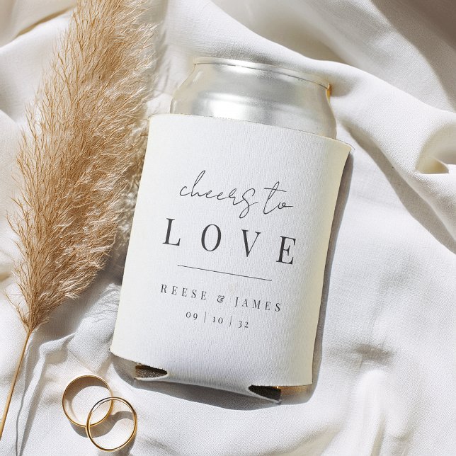 Porta-lata Escrita Mínima Moderna Anima ao Favor do Casamento (Criador carregado)