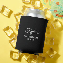 Porta-lata Escritório Elegante Preto e Branco 50º Aniversário